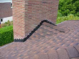 chimney flashing damage