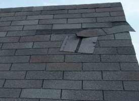 roof missing shingles